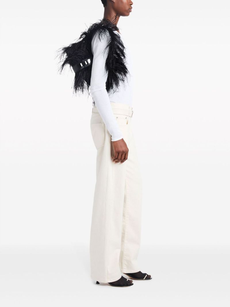 Black Park Feather Shoulder Bag