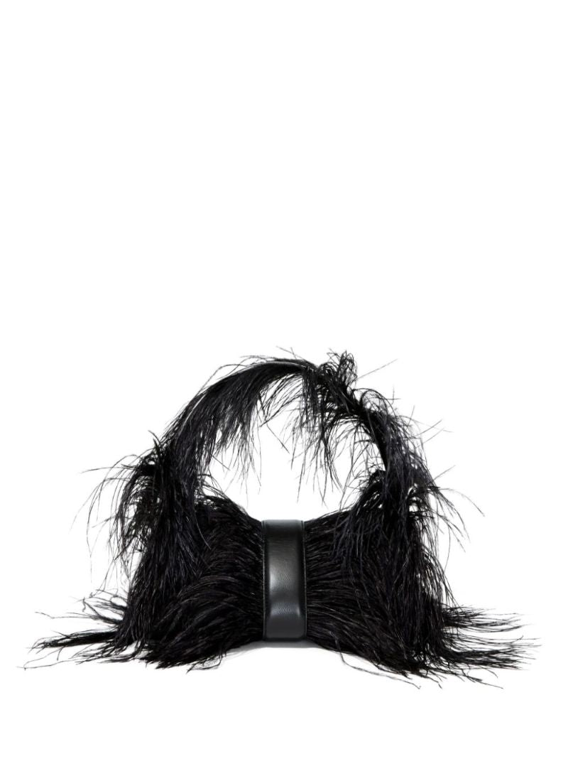 Black Park Feather Shoulder Bag