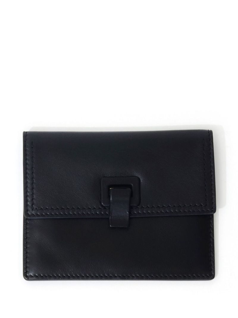 Black Removable-pouch Leather Belt Bag