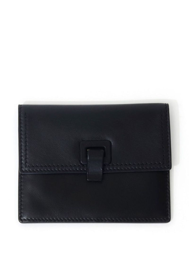 Black Removable-pouch Leather Belt Bag