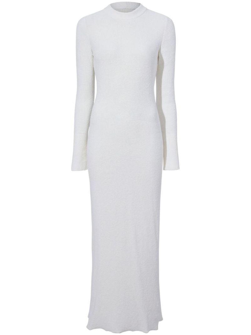 White Lara Knitted Maxi Dress
