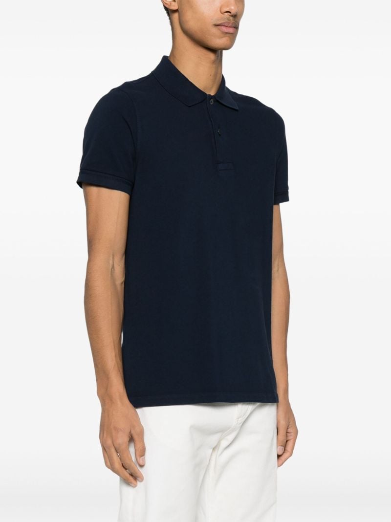 Blue Tennis Cotton Polo Shirt