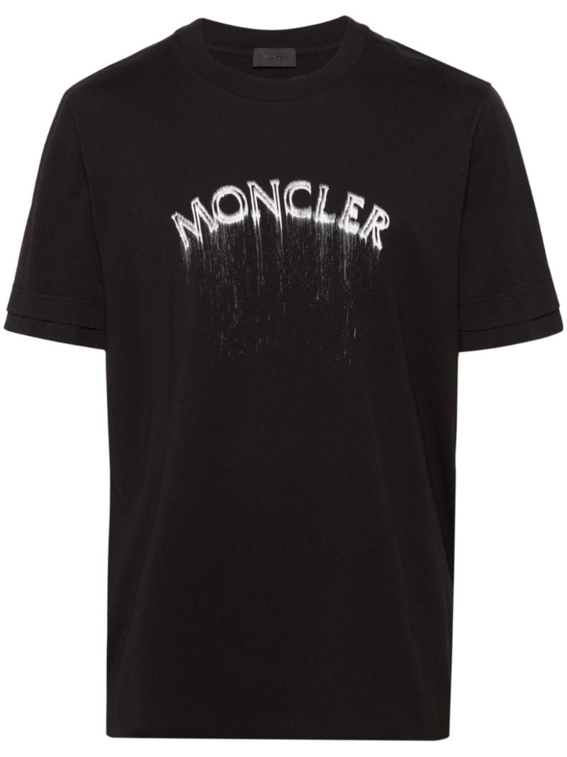 Black Logo-print Cotton T-shirt