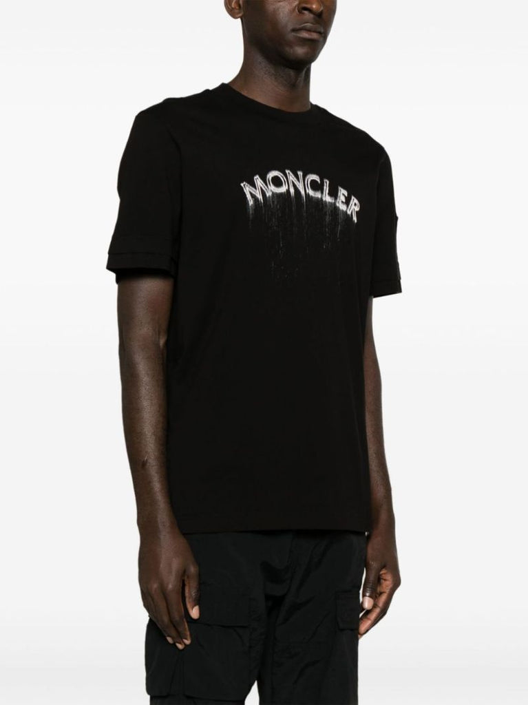 Black Logo-print Cotton T-shirt