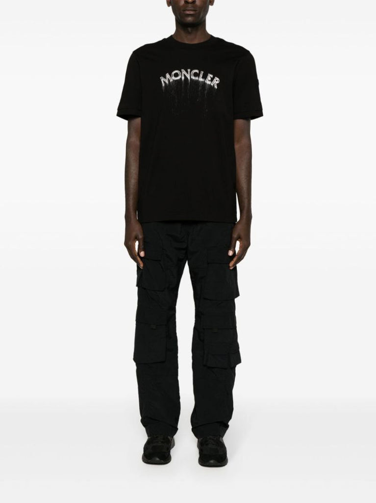 Black Logo-print Cotton T-shirt