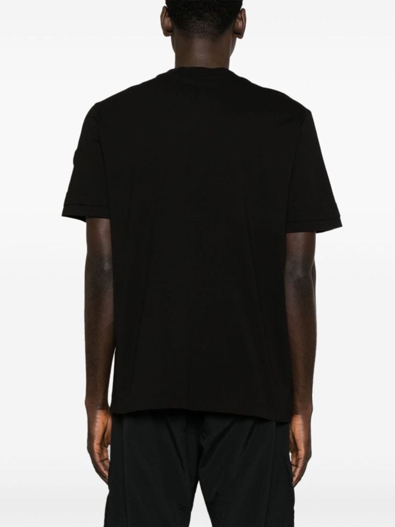 Black Logo-print Cotton T-shirt