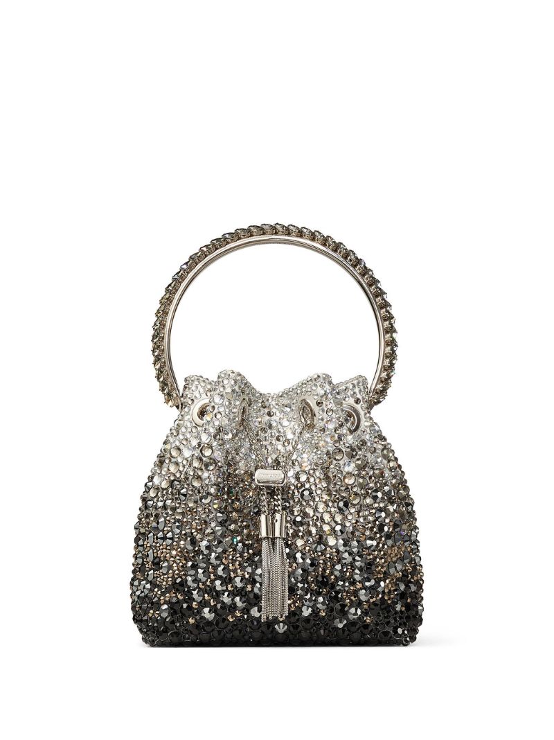 Black Bon Bon Crystal-embellished Bag