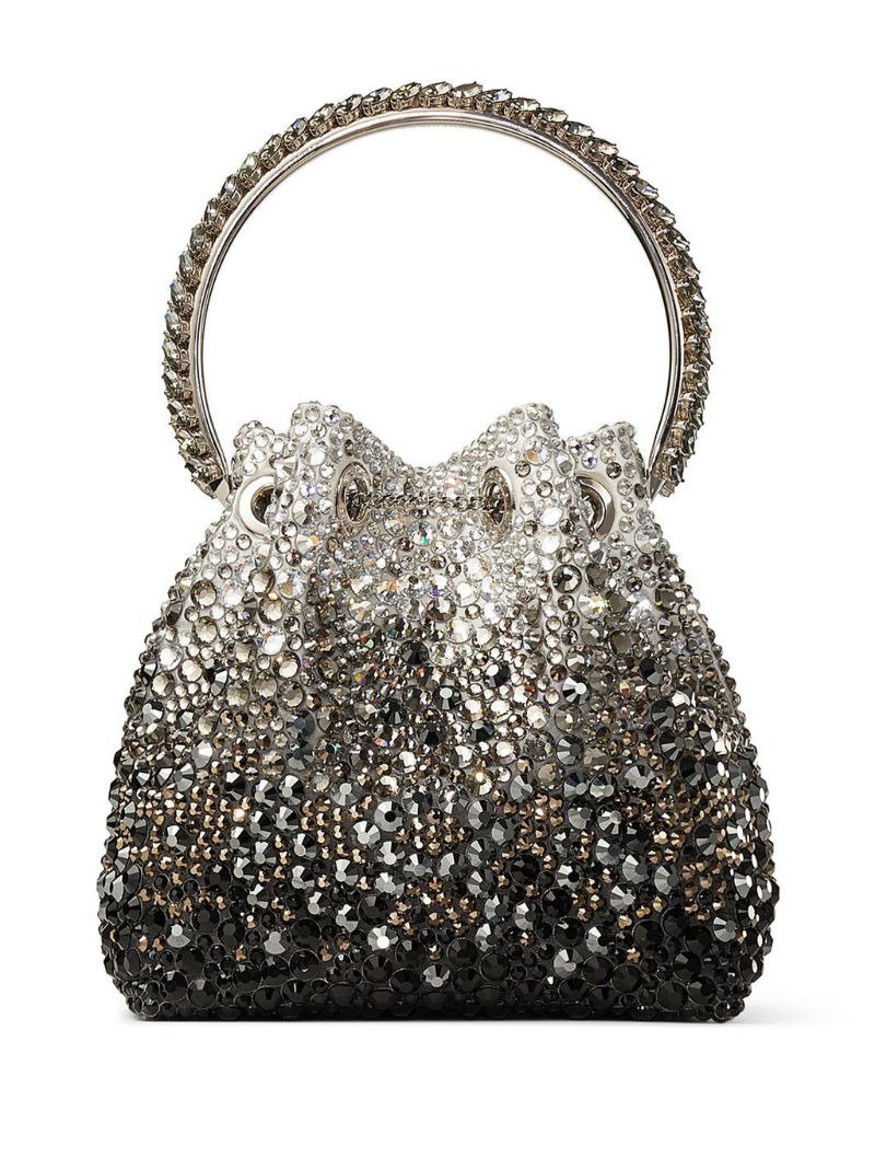 Black Bon Bon Crystal-embellished Bag