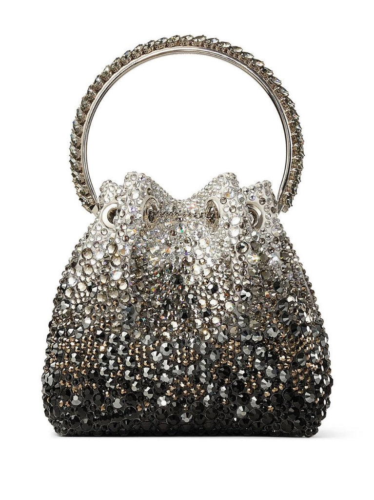 Black Bon Bon Crystal-embellished Bag