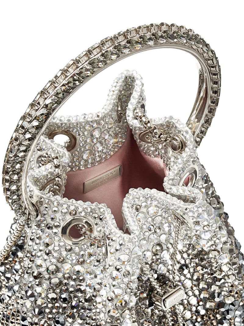 Black Bon Bon Crystal-embellished Bag