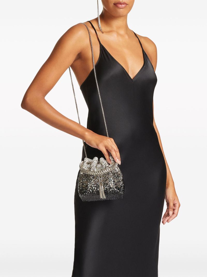 Black Bon Bon Crystal-embellished Bag
