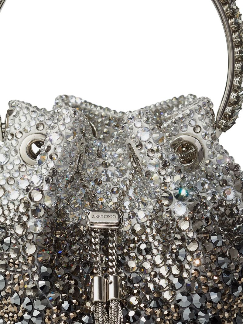 Black Bon Bon Crystal-embellished Bag