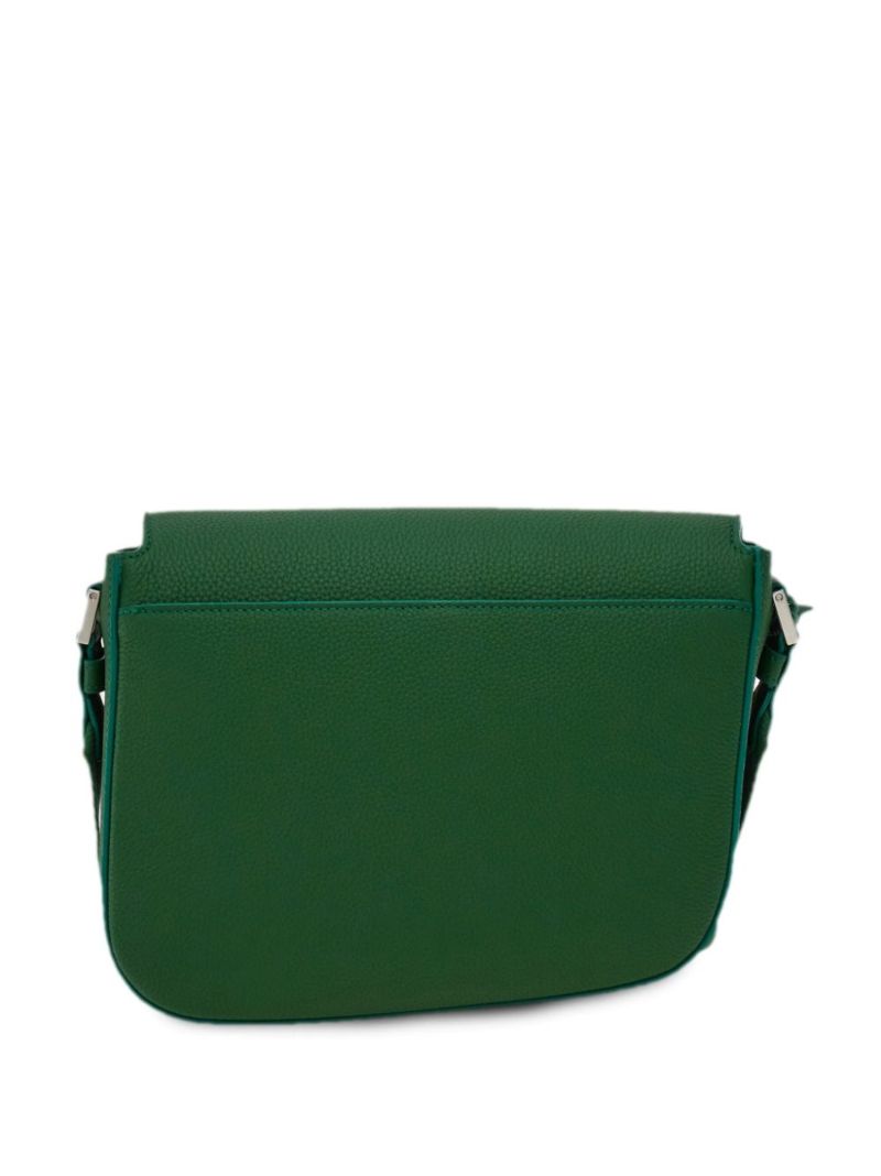 Green Fiamma Medium Leather Cross Body Bag