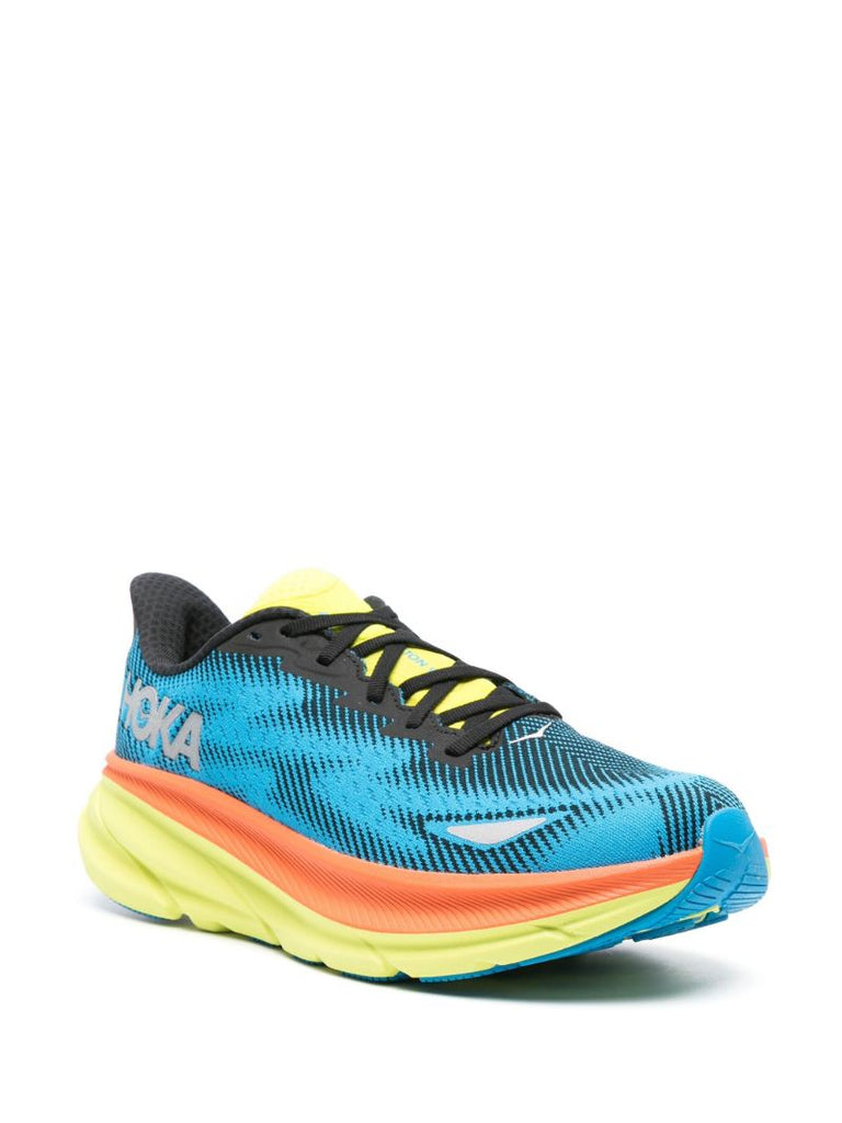 Blue Clifton 9 Gore-tex Jacquard Sneakers