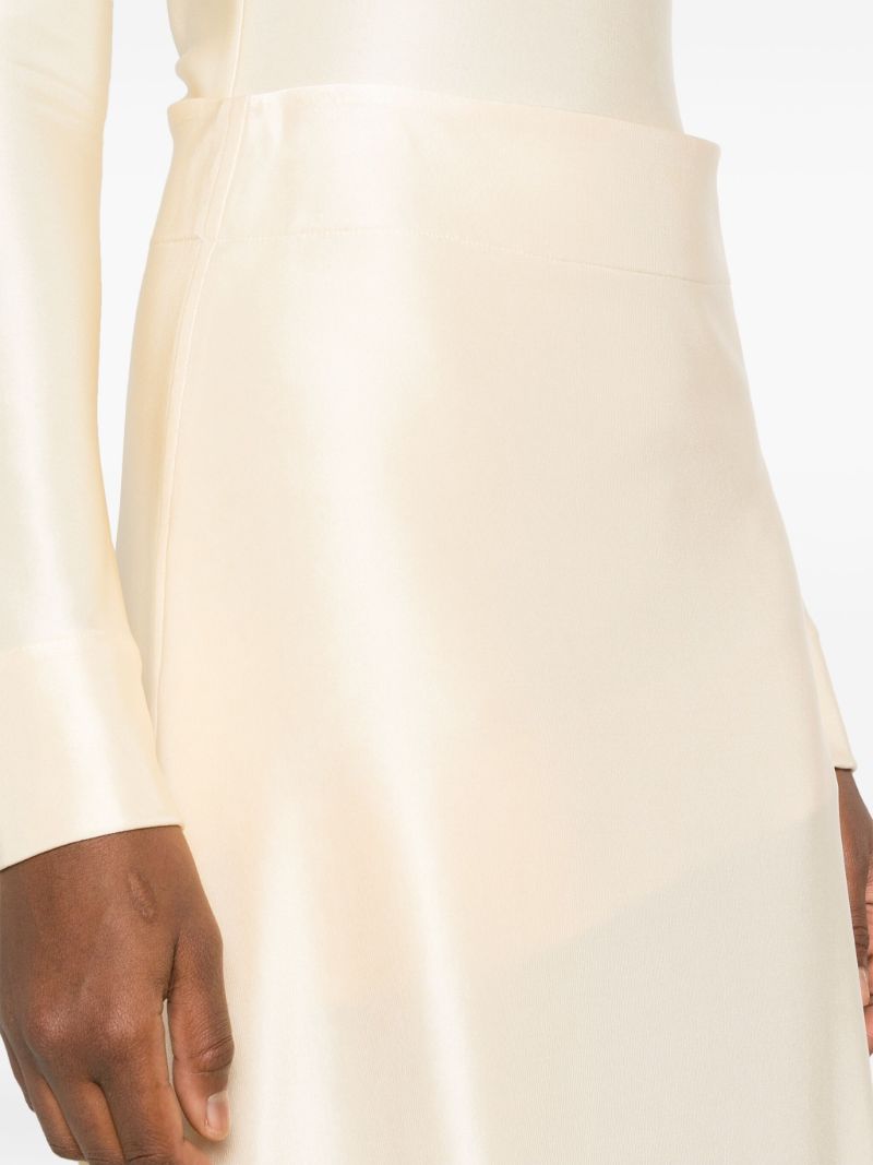 Neutral Jersey A-line Skirt