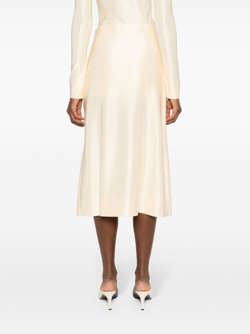 Neutral Jersey A-line Skirt