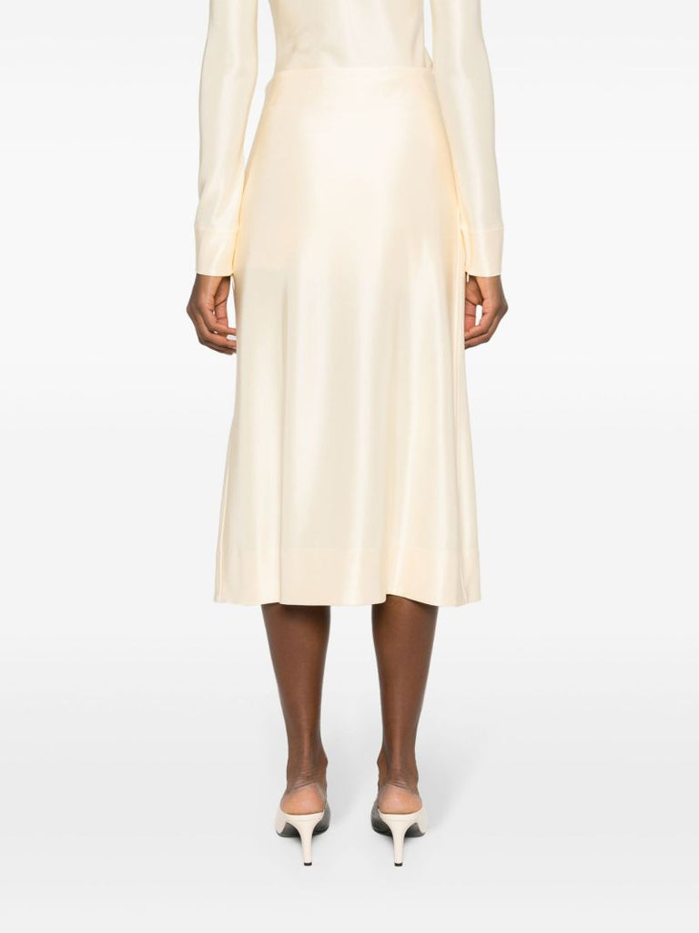Neutral Jersey A-line Skirt