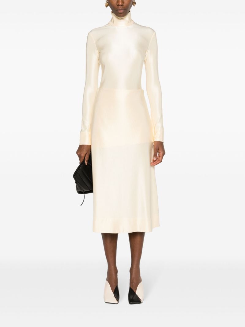 Neutral Jersey A-line Skirt