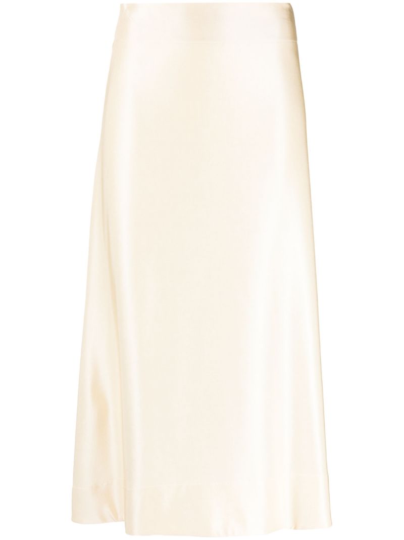 Neutral Jersey A-line Skirt
