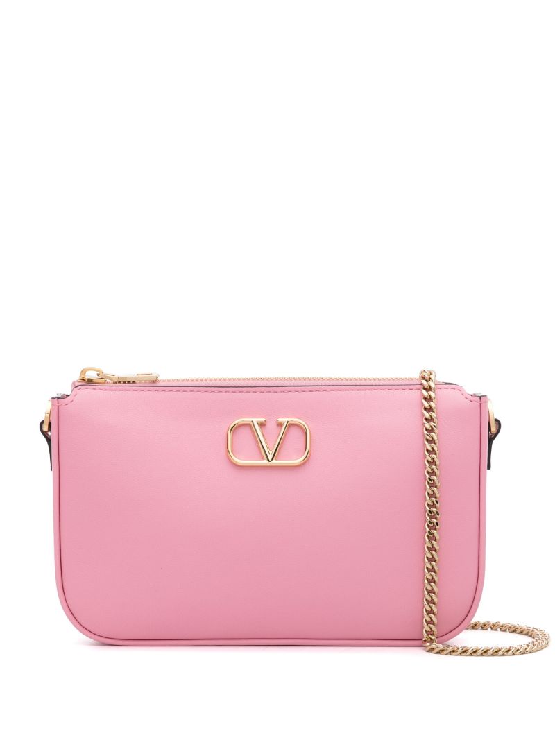 Pink Mini Vlogo Signature Crossbody Bag