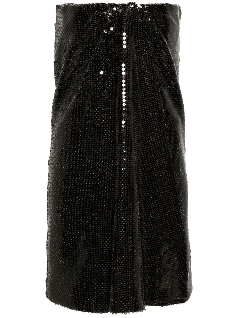 Green Mirai Sequin-embellished Mini Dress