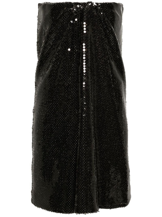 Green Mirai Sequin-embellished Mini Dress
