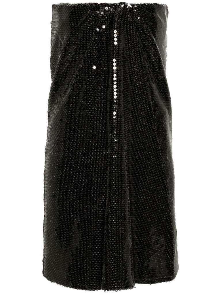 Green Mirai Sequin-embellished Mini Dress