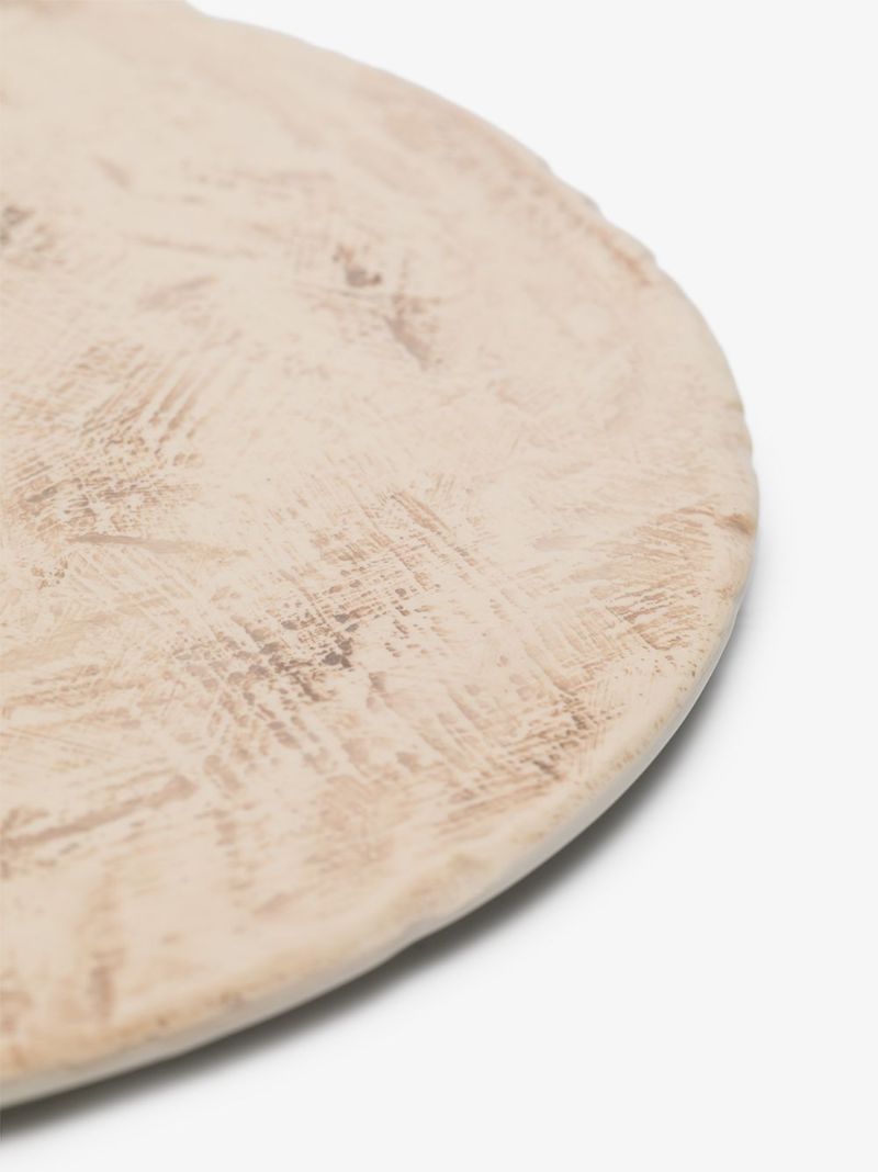 Neutral Tradition Ceramic Plate
