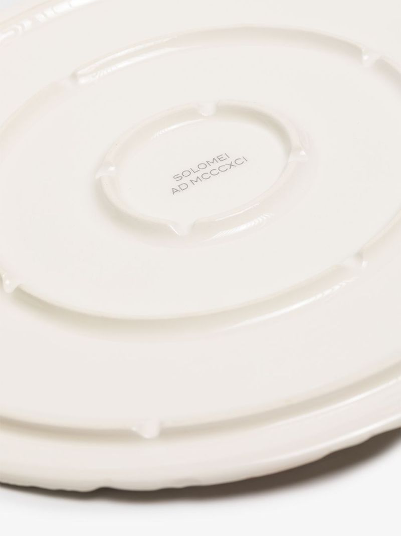 Neutral Tradition Ceramic Plate