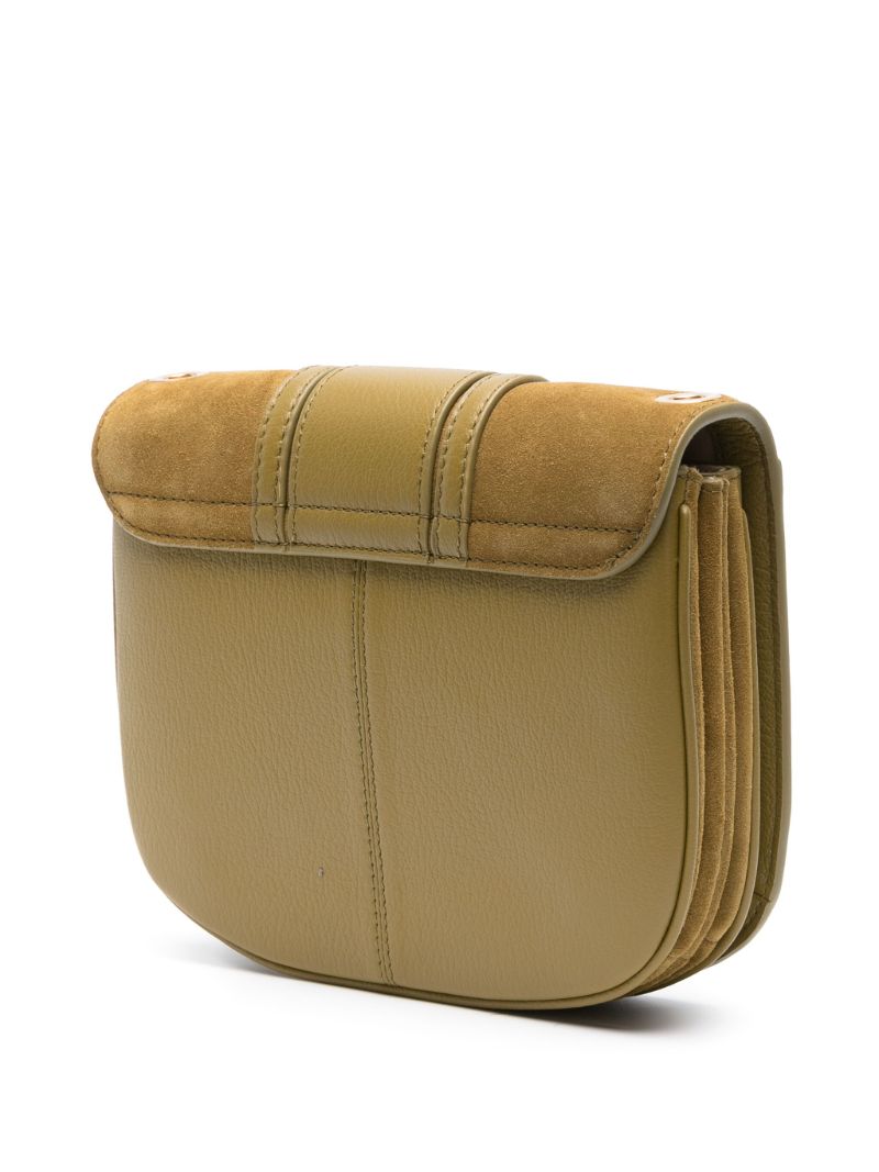 Green Hana Suede Cross Body Bag