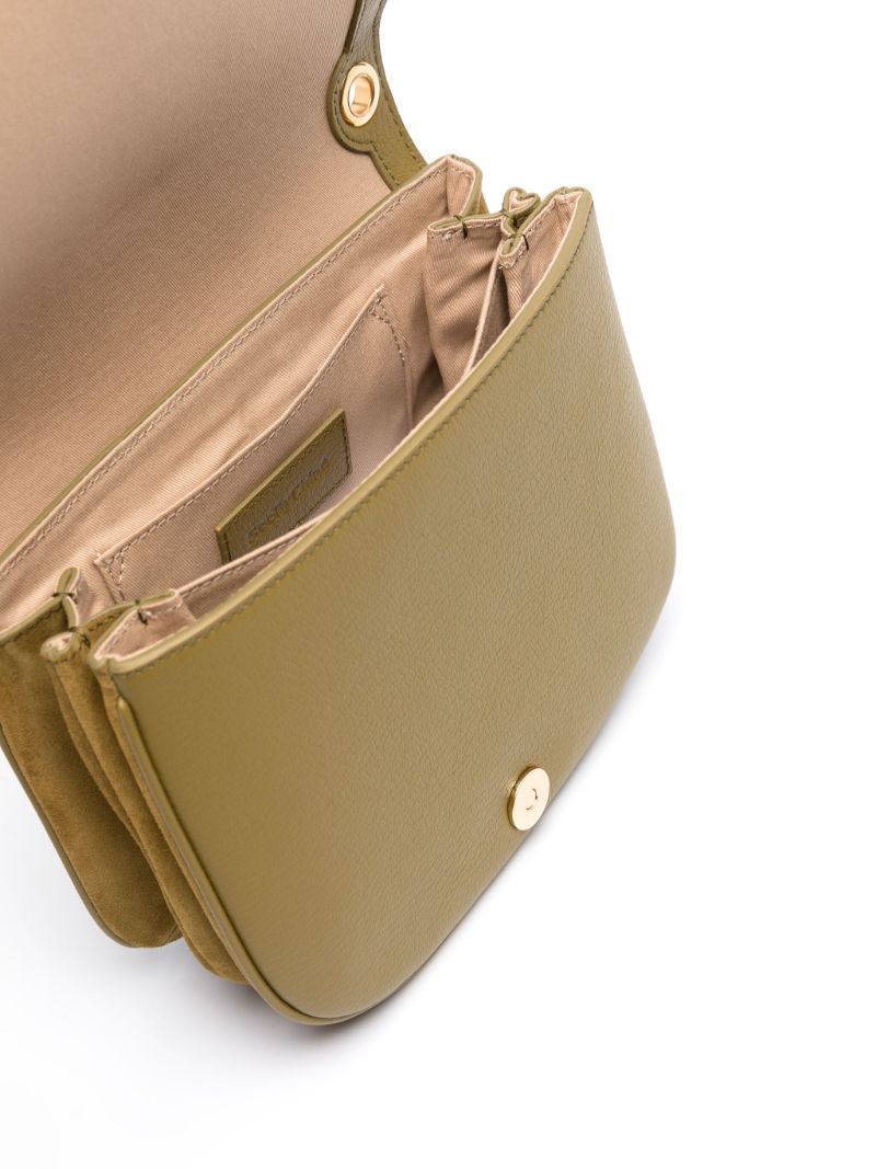 Green Hana Suede Cross Body Bag