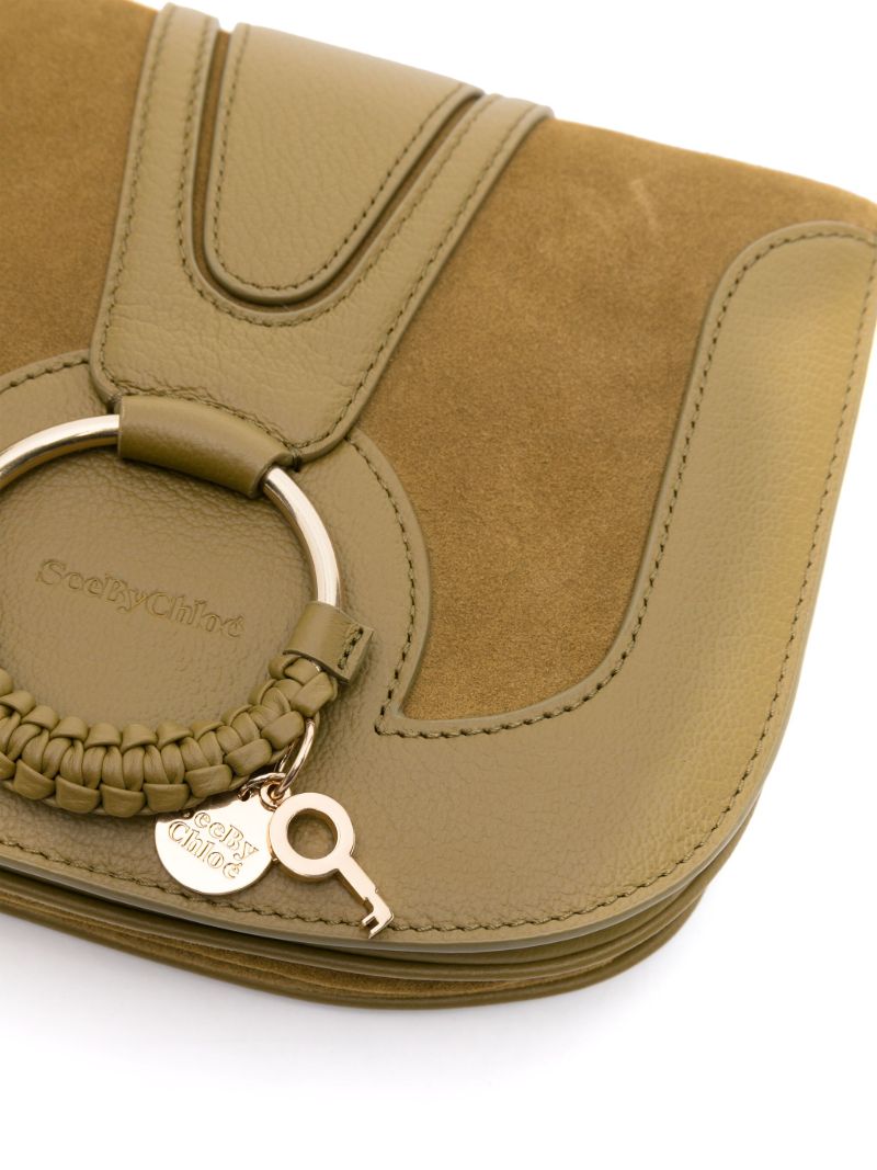 Green Hana Suede Cross Body Bag