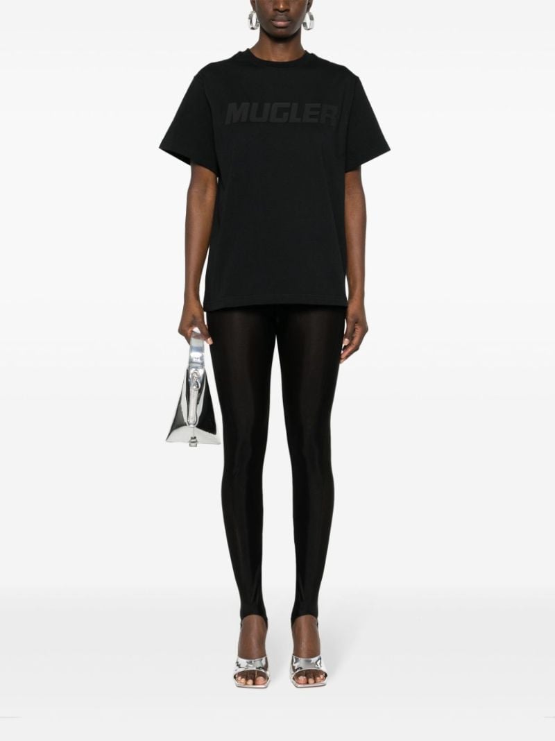 Black Layer Panelled Leggings