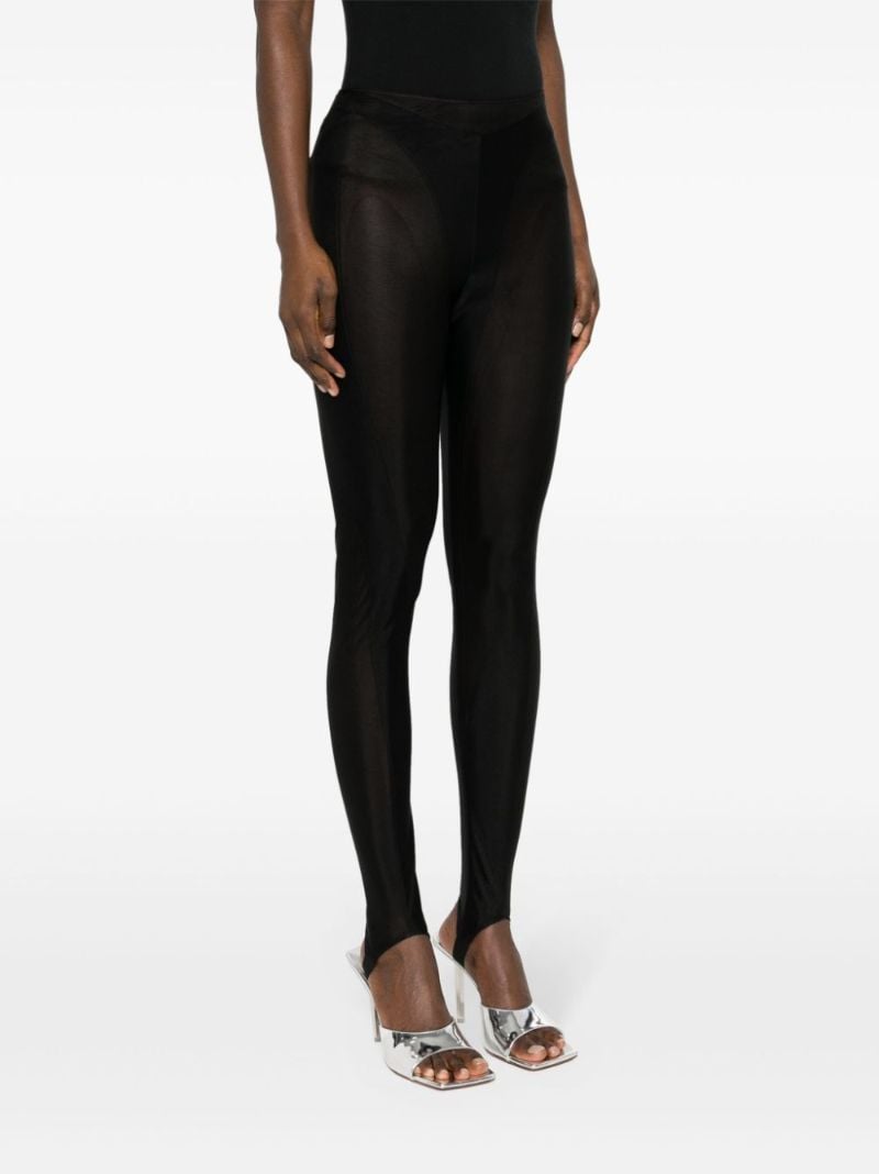 Black Layer Panelled Leggings