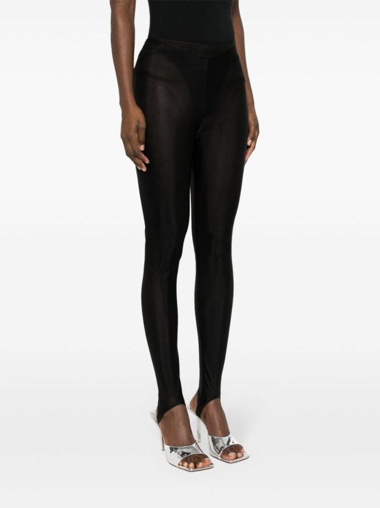 Black Layer Panelled Leggings