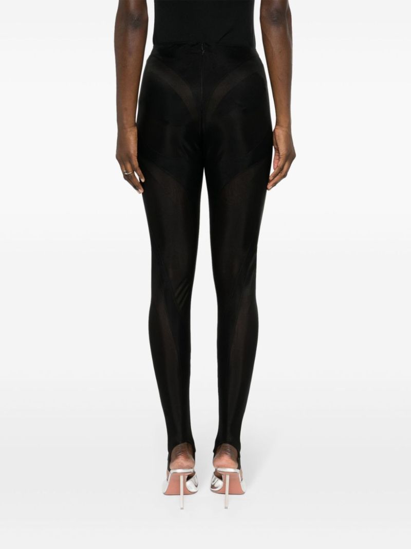 Black Layer Panelled Leggings