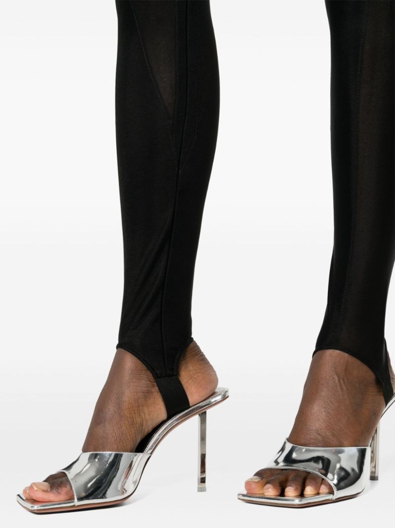 Black Layer Panelled Leggings