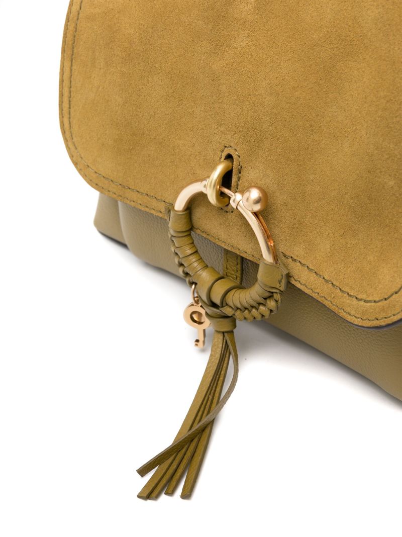 Green Small Joan Leather Crossbody Bag