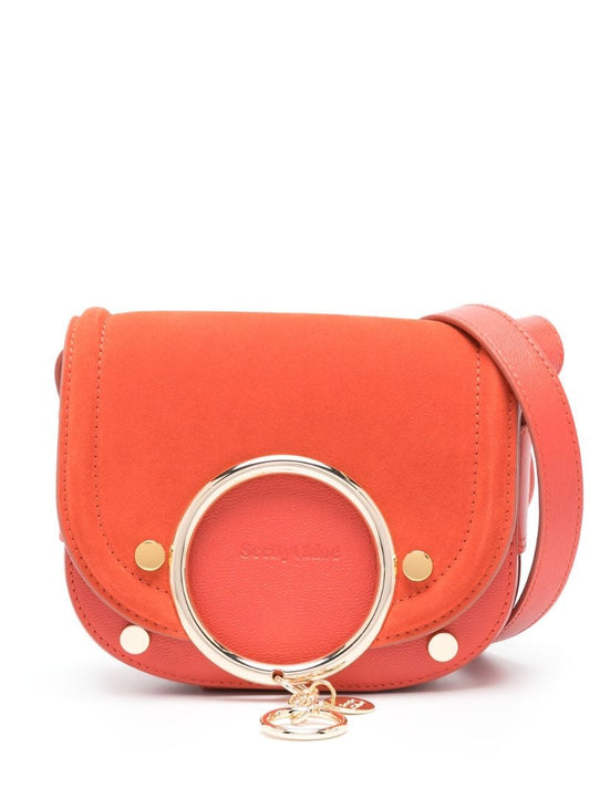 Orange Mara Leather Cross Body Bag