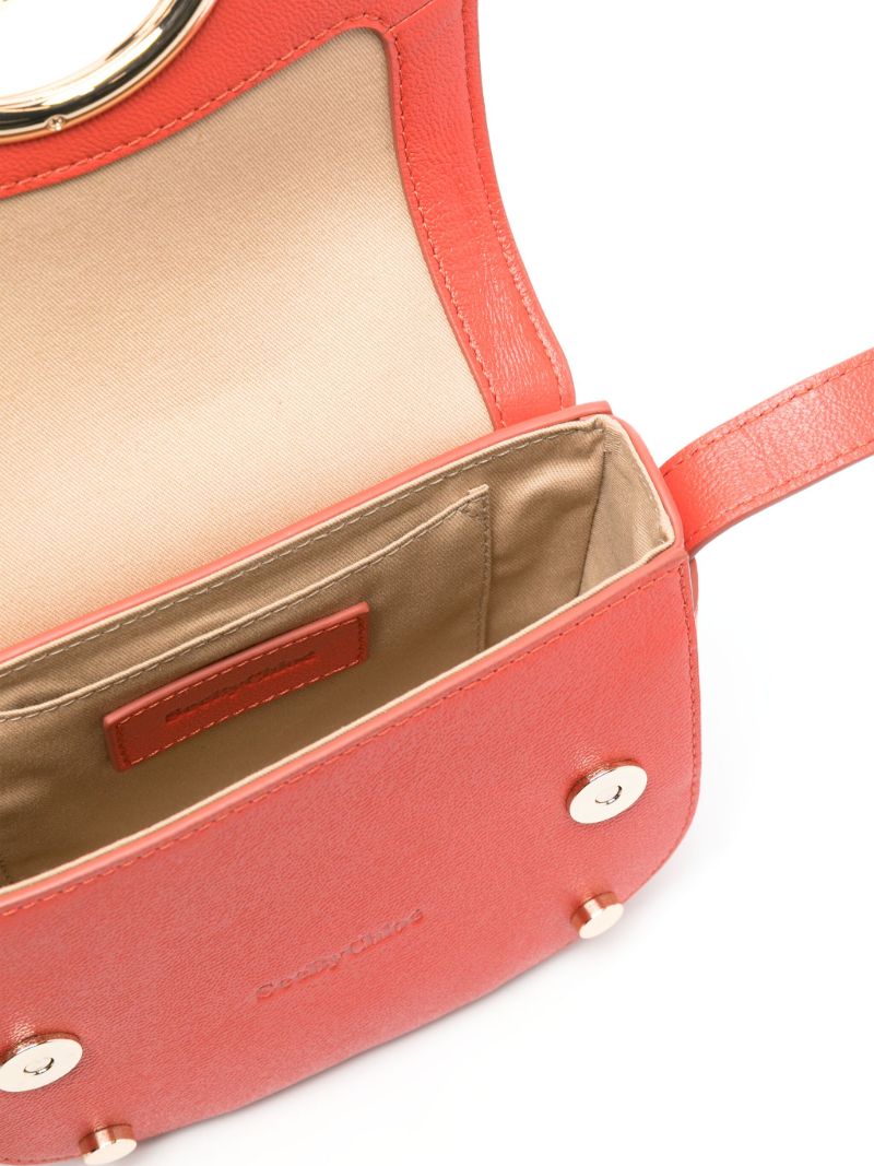 Orange Mara Leather Cross Body Bag