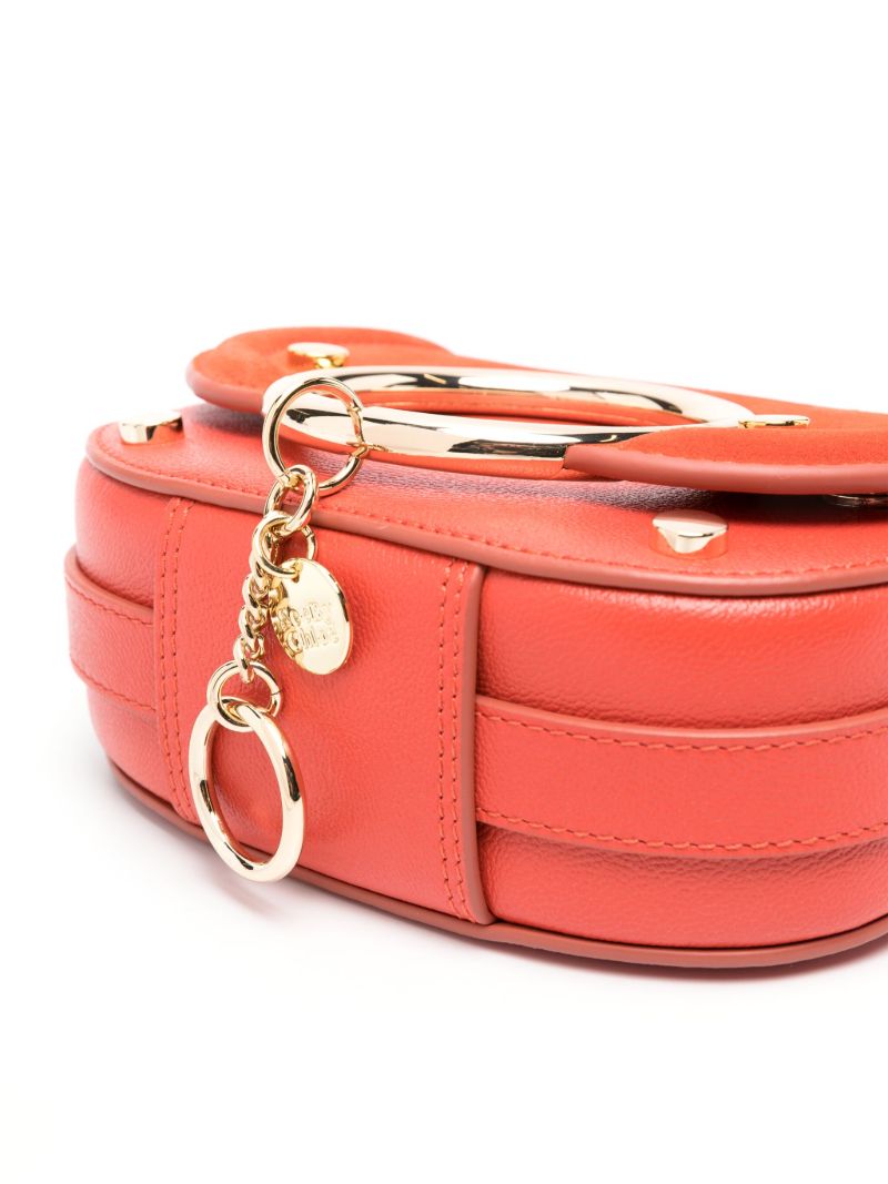 Orange Mara Leather Cross Body Bag
