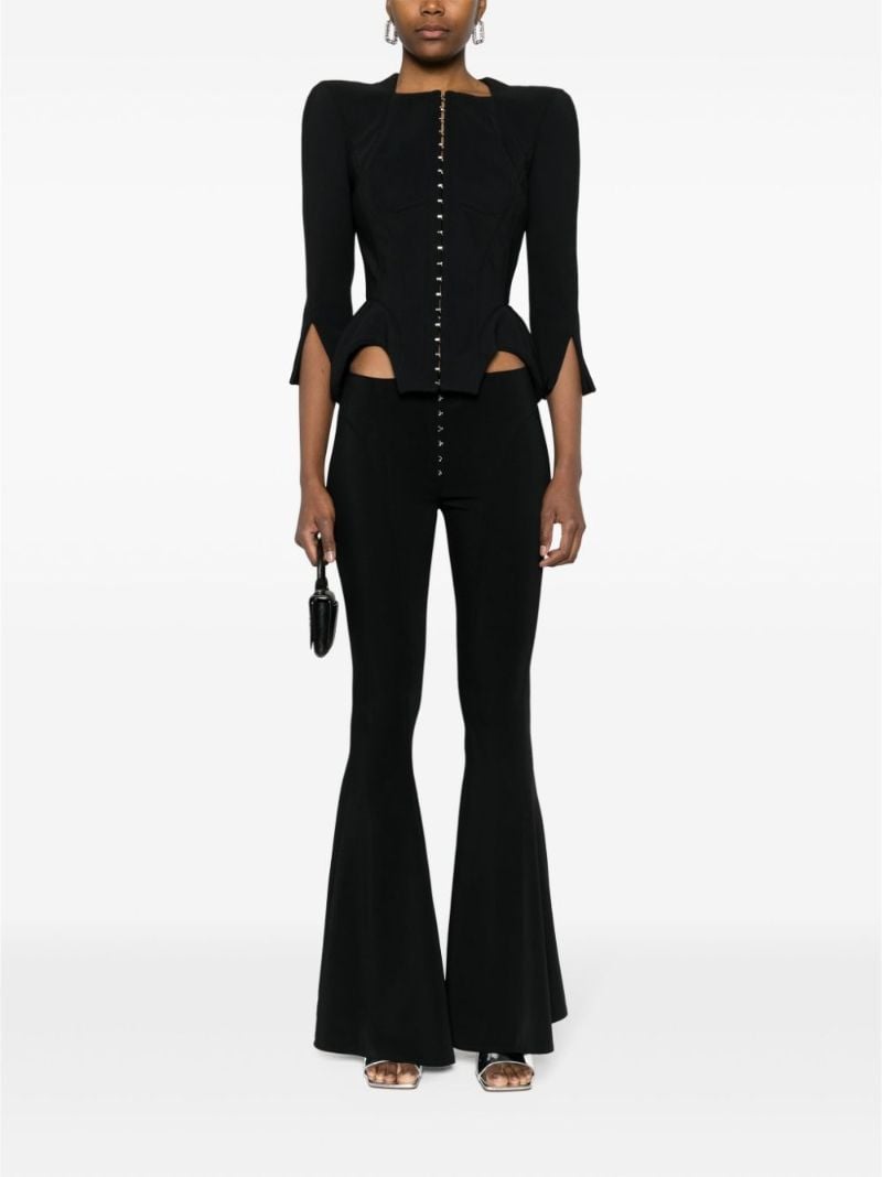 Black Cut-out Tailoring Trousers