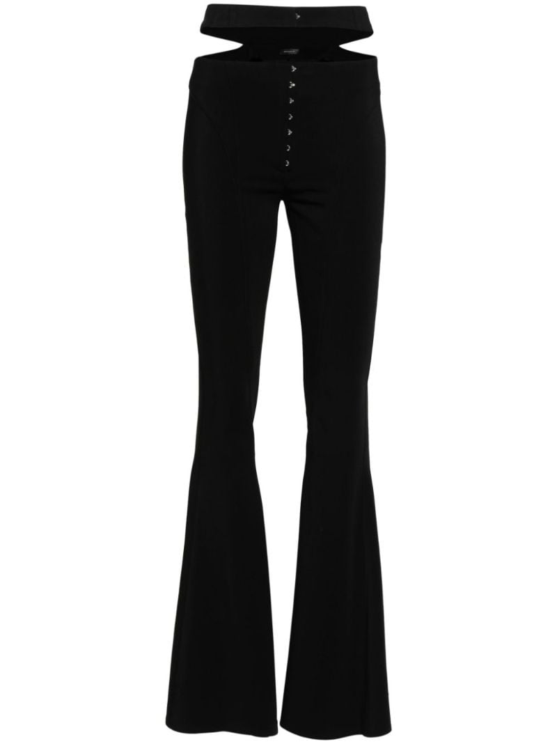 Black Cut-out Tailoring Trousers