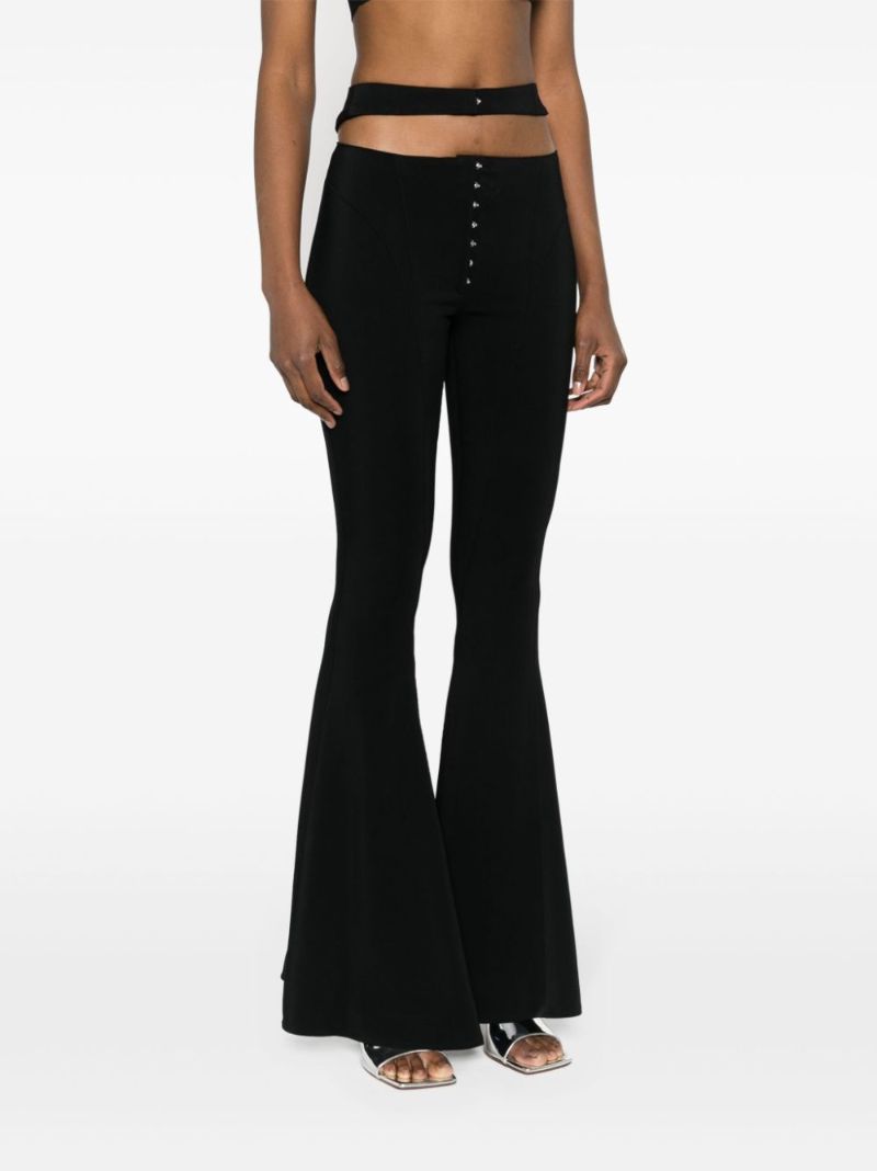 Black Cut-out Tailoring Trousers