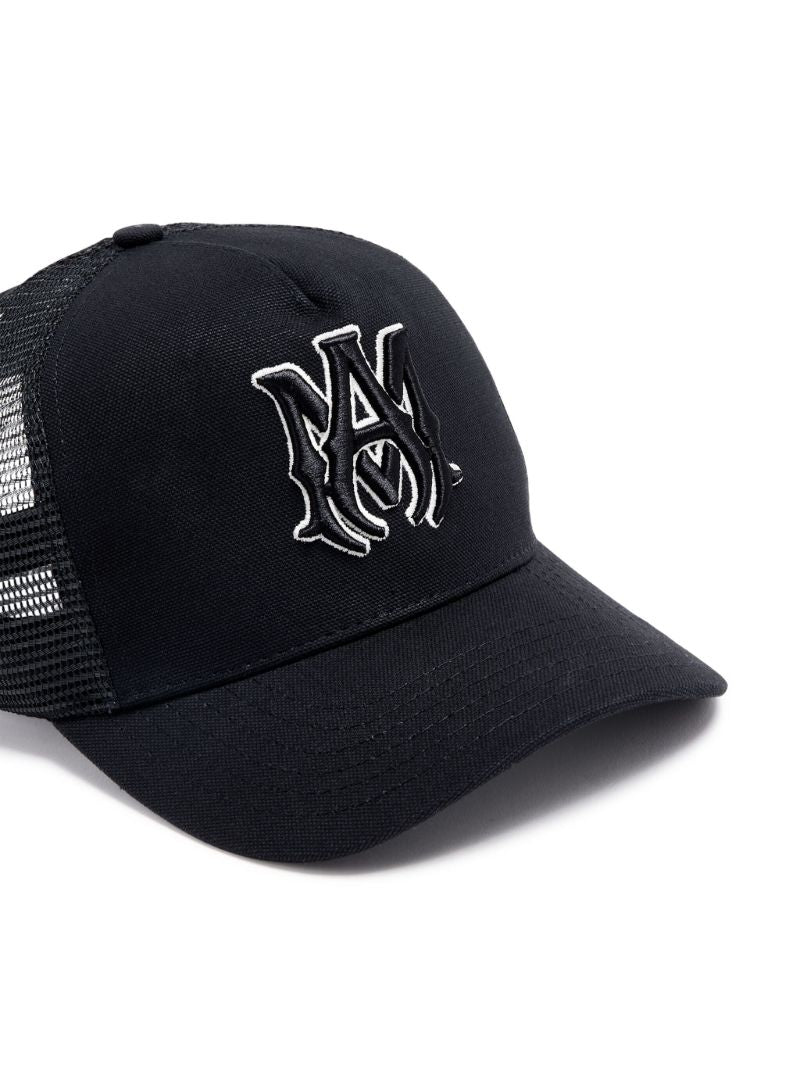 Black Ma Embroidered Trucker Hat