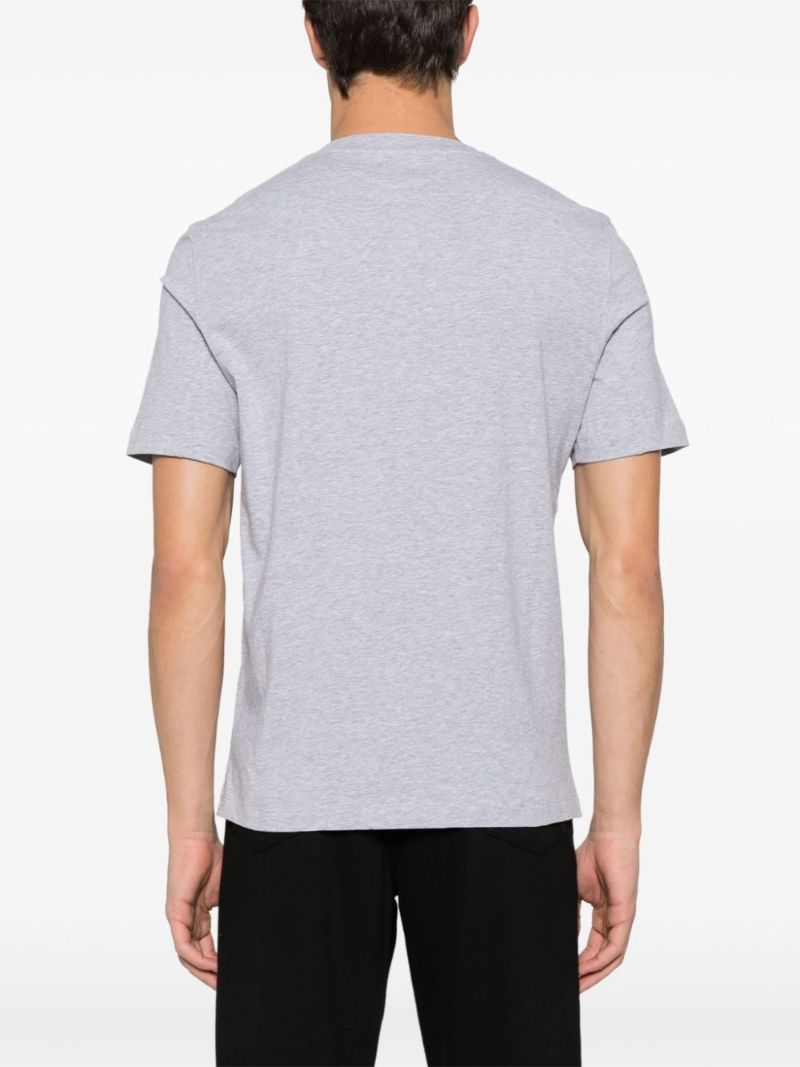 Grey Logo-print Cotton T-shirt