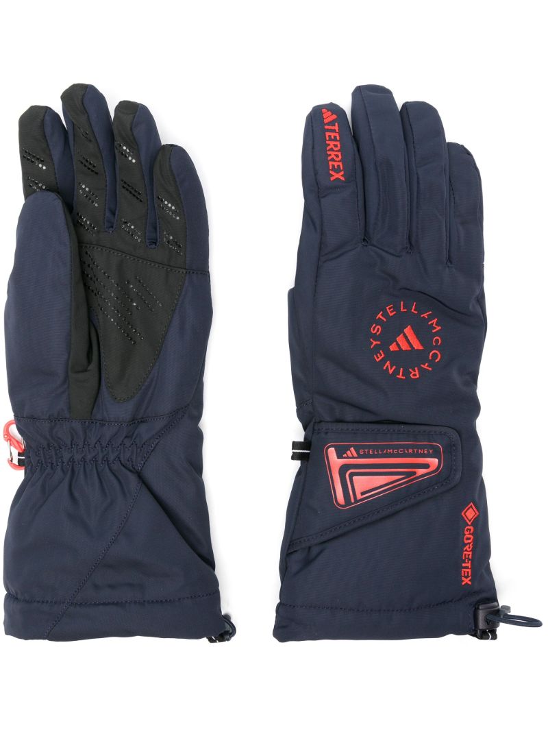 Blue Terrex Logo-print Gloves
