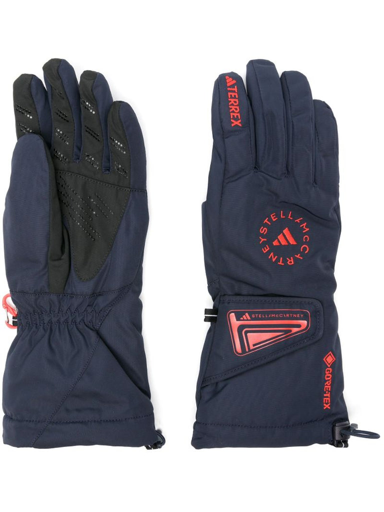 Blue Terrex Logo-print Gloves