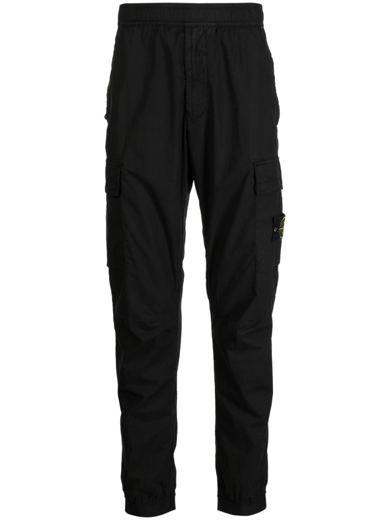 Black 31303 Tapered Cargo Trousers