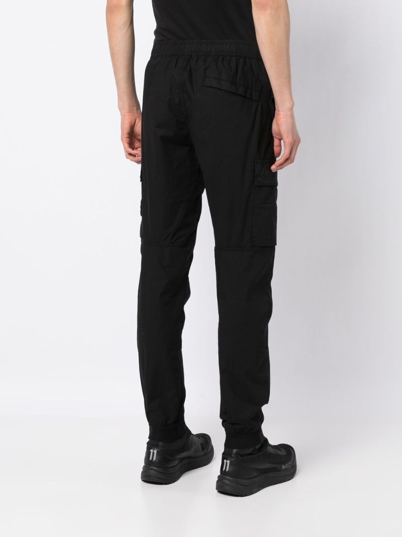 Black 31303 Tapered Cargo Trousers